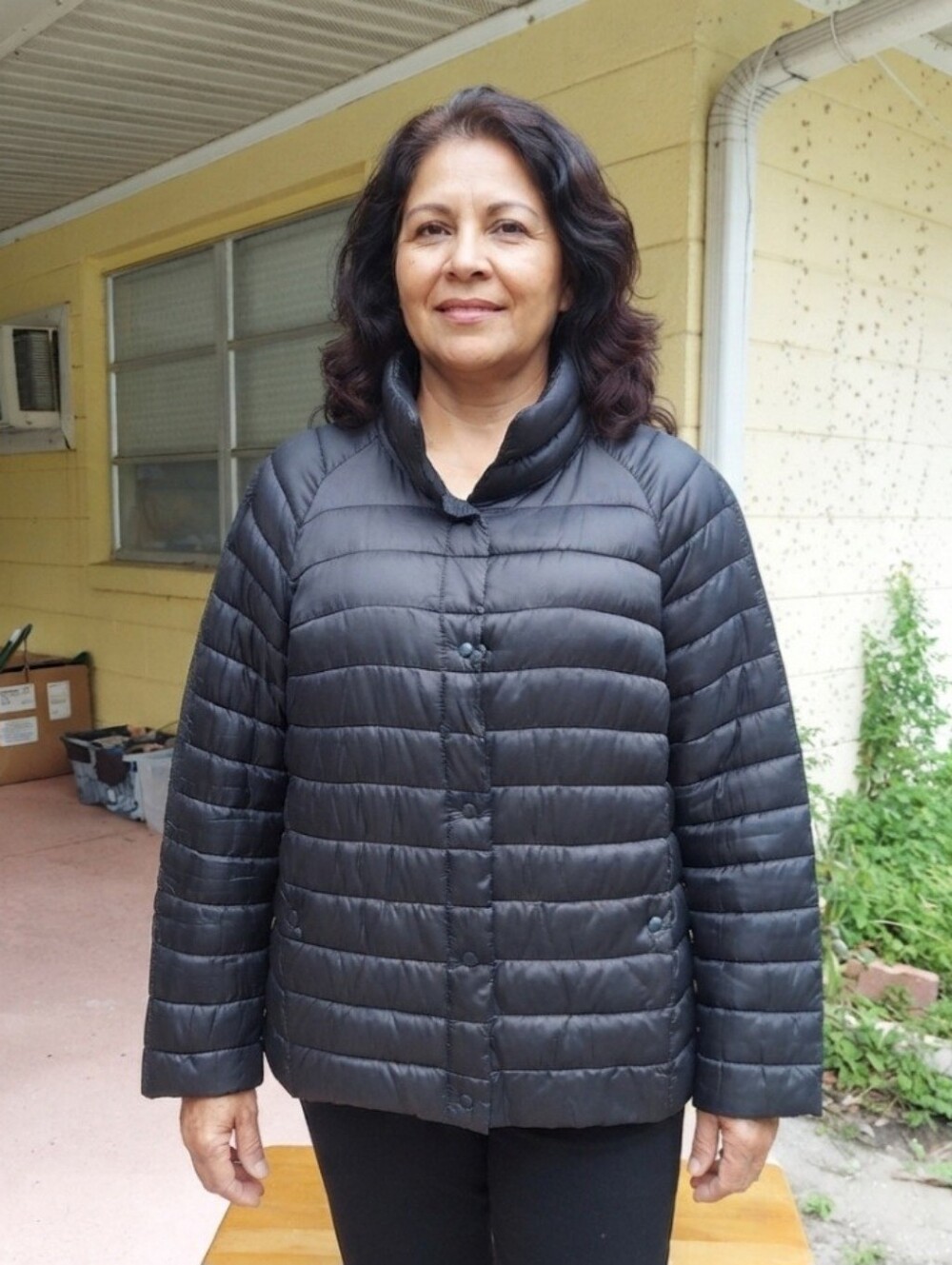 Pomandel Place Lightweight Quilted Women's Puffer Jacket - Black Size L